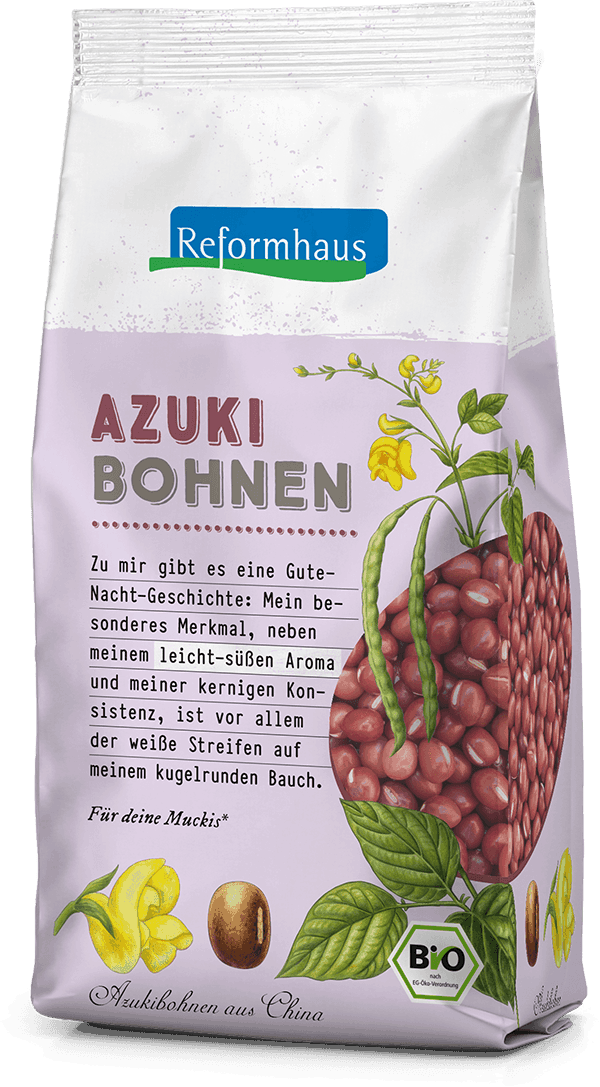 Azuki Bohnen : Reformhaus Produkt Packshot