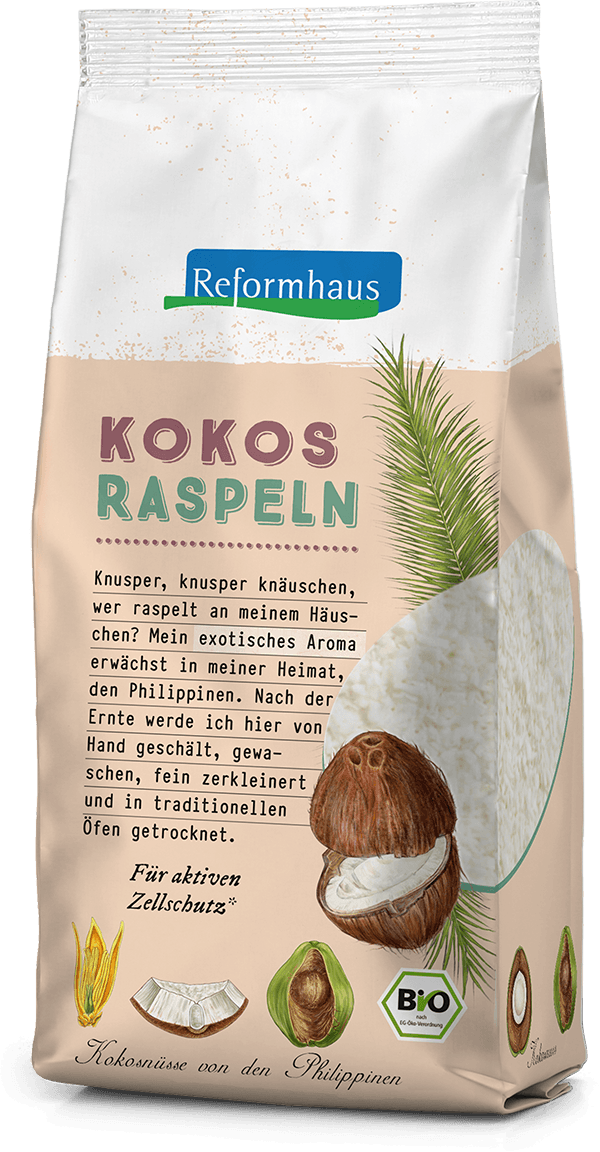 Kokosraspeln : Reformhaus Produkt Packshot