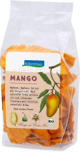 Getrocknete Mango : Reformhaus Produkt Packshot